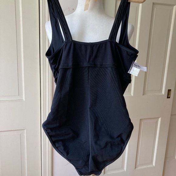 Shape FX Pleated Bust Tank Swim Suit - Picture 9 of 11